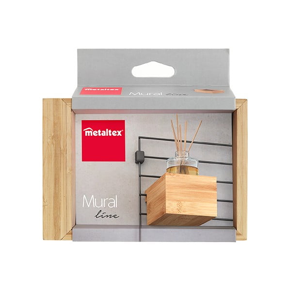 Dabīga toņa bambusa uzglabāšanas kaste moduļu plauktu sistēmai 10x15 cm Mural – Metaltex-image-2