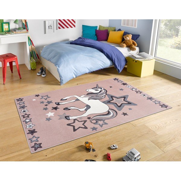 Gaiši rozā bērnu paklājs 200x290 cm New Adventures – Hanse Home-image-1