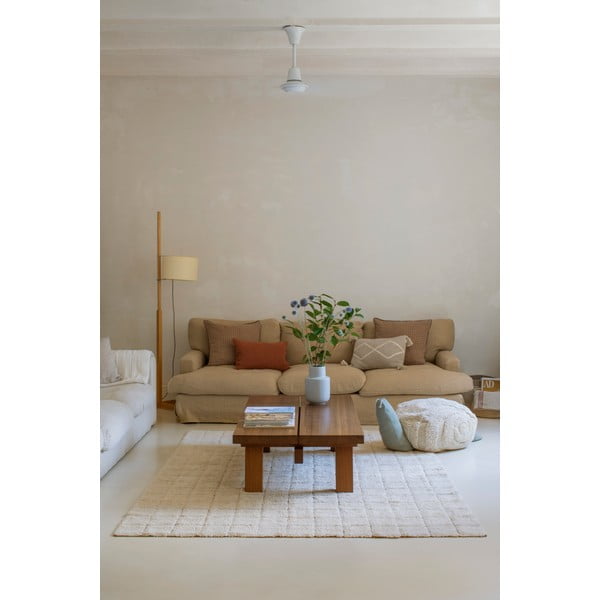 Krēmkrāsas mazgājams/ar rokām darināts kokvilnas paklājs 120x160 cm Mosaic – Lorena Canals-image-1