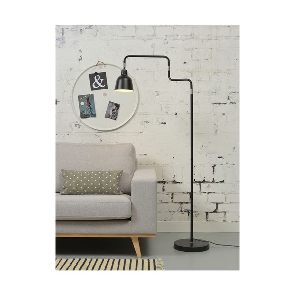 Melna stāvlampa ar metāla abažūru (augstums 150 cm) London – it's about RoMi-image-1