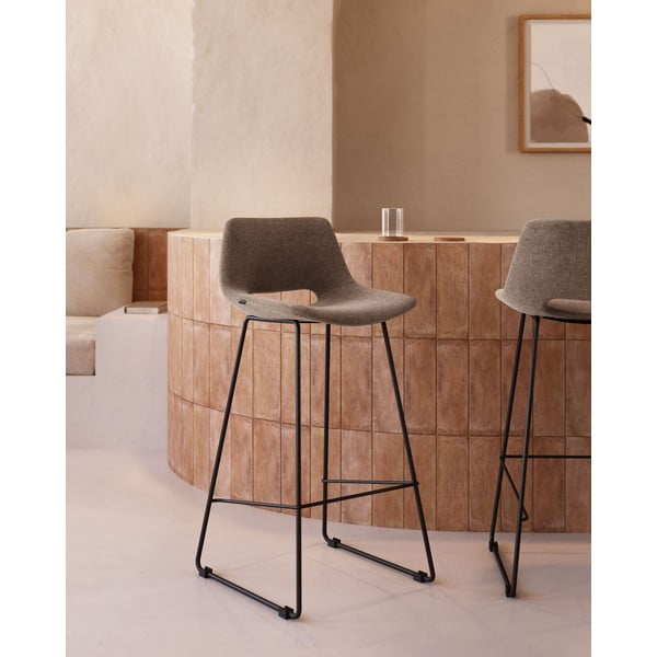 Gaiši brūns bāra krēsls (sēdekļa augstums 65 cm) Zahara – Kave Home-image-1