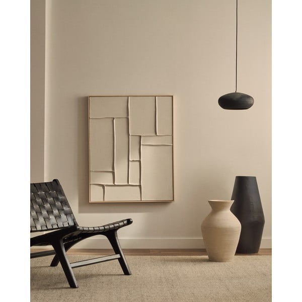 Melna piekaramā lampa ar metāla abažūru ø 30 cm Inda – Kave Home-image-2