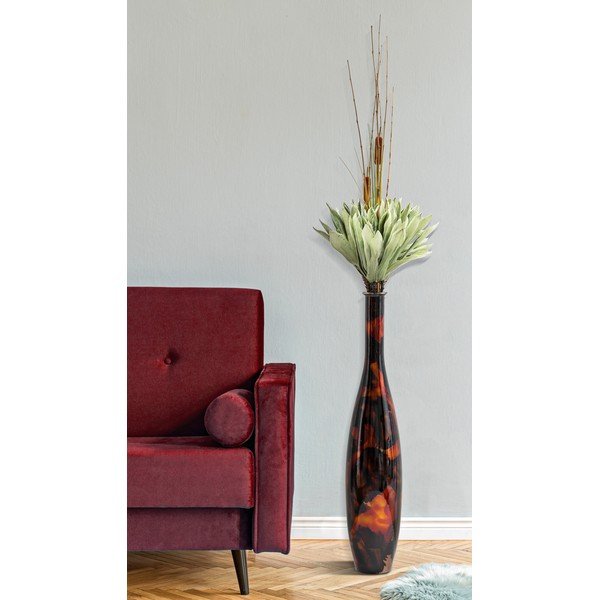 Brūna pārstrādāta stikla vāze Mauro Ferretti Ares, augstums 100 cm-image-1
