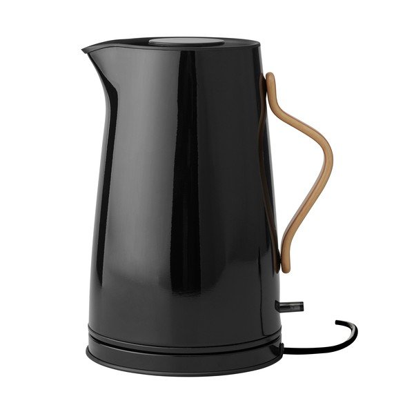 Melna nerūsējošā tērauda elektriskā tējkanna 1,2 l Emma – Stelton