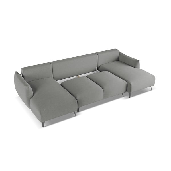 Gaiši pelēks stūra dīvāns Malie – Makamii-image-3