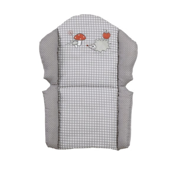 Pelēks bērnu pusdienu krēsliņa spilvens Adam & Eule – Roba