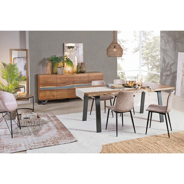 Misiņa krāsas tērauda piekaramā lampa Amish – Bizzotto-image-3