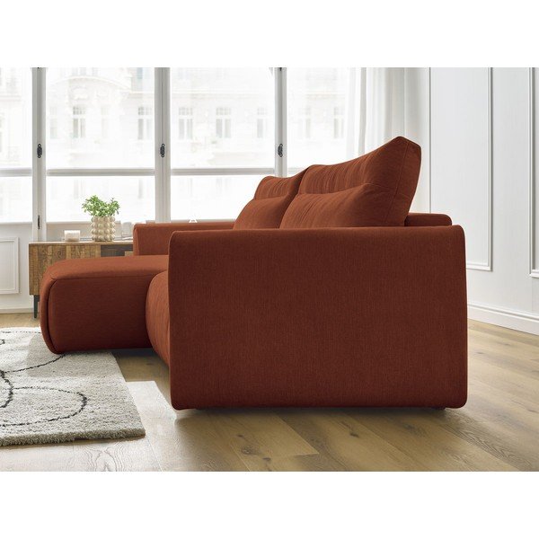 Oranžs stūra dīvāns Aden – Bobochic Paris-image-1