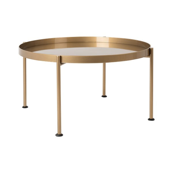 Kafijas galdiņš zelta krāsā CustomForm Hanna, ⌀ 80 cm