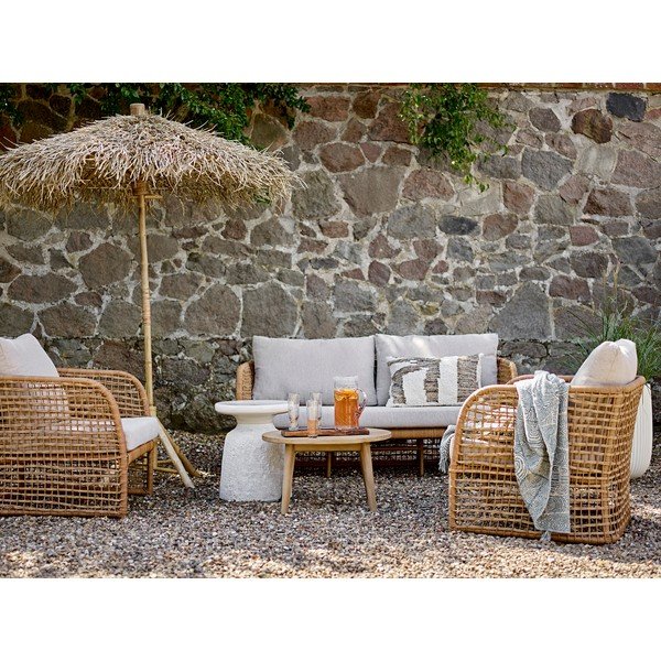 Dabīga toņa saulessargs ø 160 cm Noia – Bloomingville-image-4