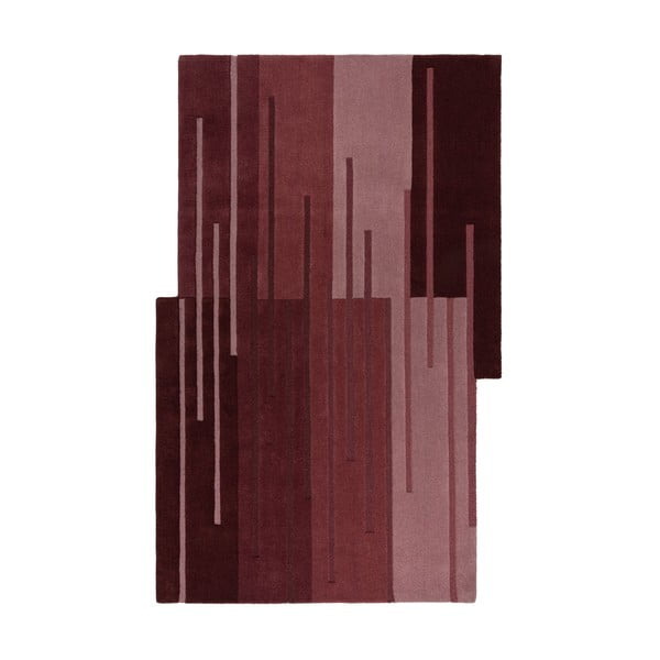 Bordo ar rokām darināts vilnas paklājs 120x180 cm Split Ombre Shaped – Flair Rugs