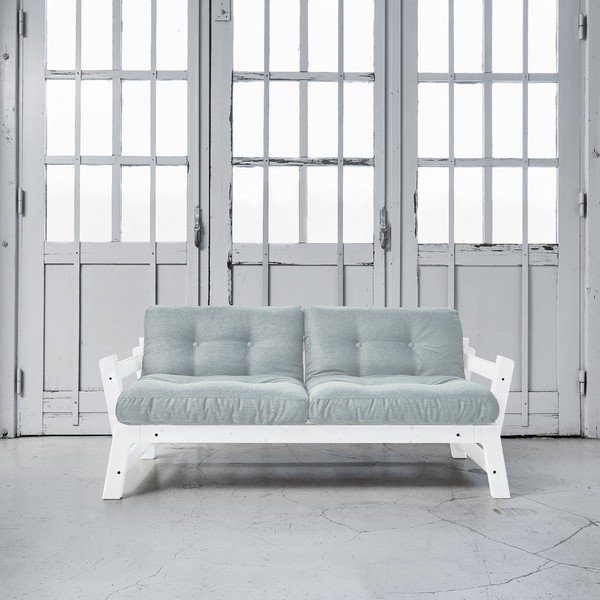 Dīvāns gulta Karup Step White/Sky Blue-image-1