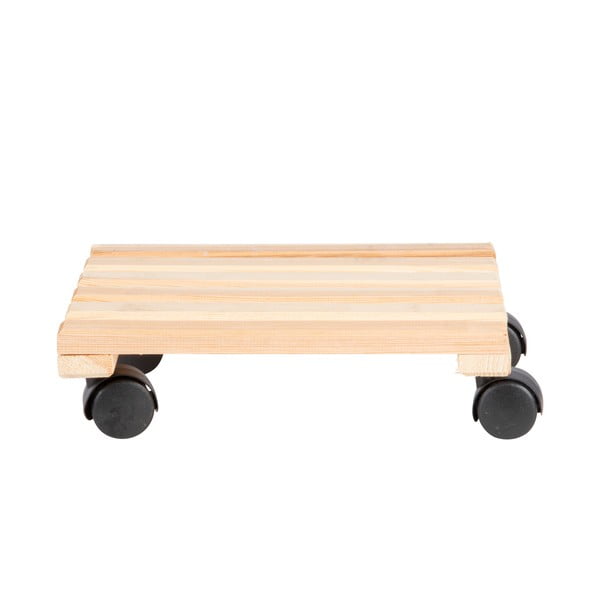 Koka pārvietojams puķu podu statīvs (augstums 8 cm) Indoor & Outdoor – Esschert Design-image-2