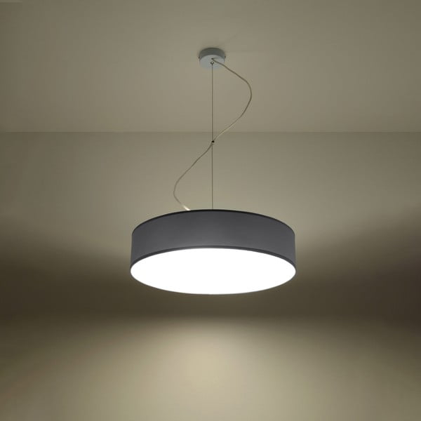 Pelēka piekaramā lampa ø 45 cm Atis – Sollux-image-3