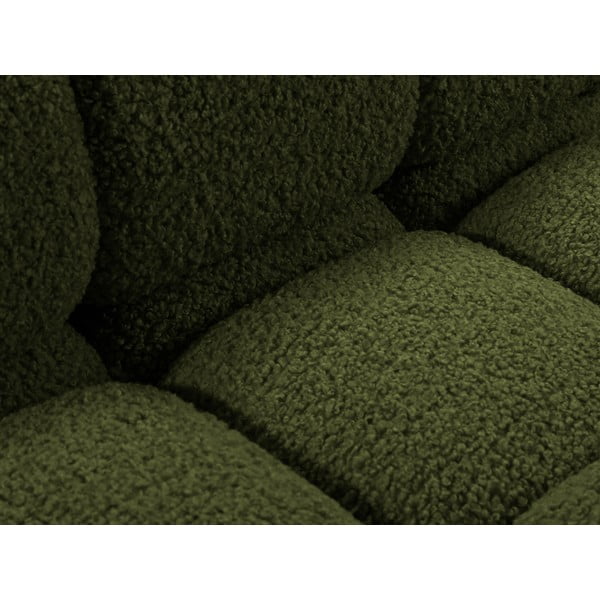 Zaļš modulārais dīvāns no buklē auduma 288 cm Bellis – Micadoni -image-1