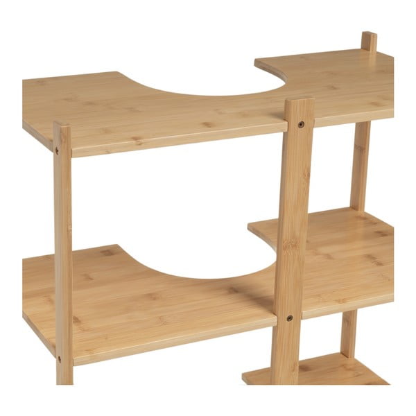 Dabīga toņa bambusa skapītis zem izlietnes 60x60 cm – Casa Selección-image-2