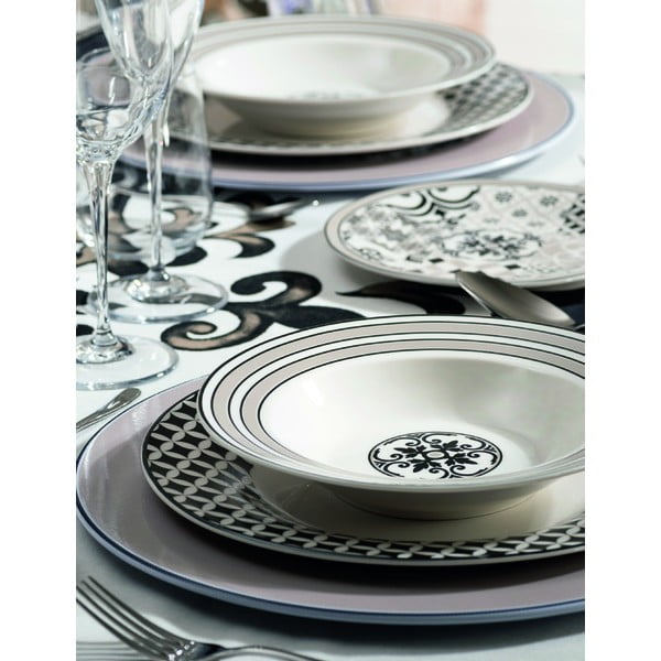 18 daļīgs porcelāna šķīvju komplekts Brandani Alhambra-image-2