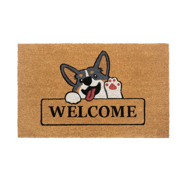Kokosšķiedras paklājs 75x45 cm Welcome & Dog – Hanse Home