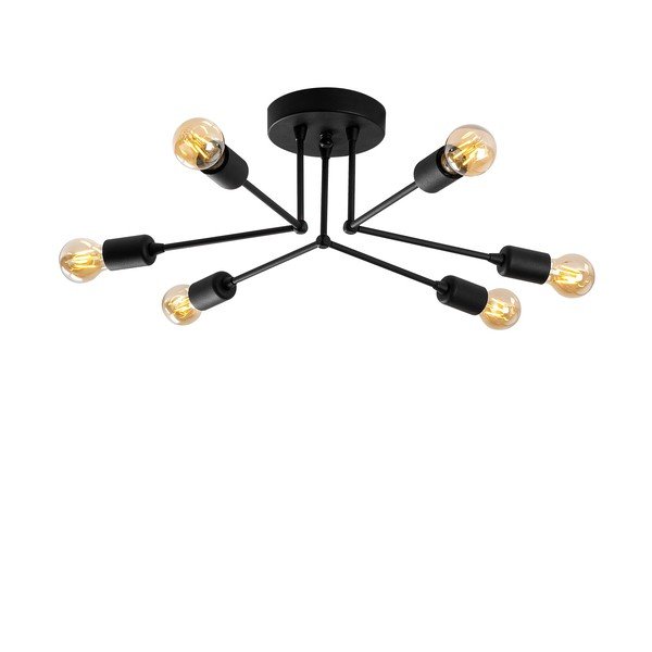 Melna griestu lampa Sparrow – Opviq lights-image-2