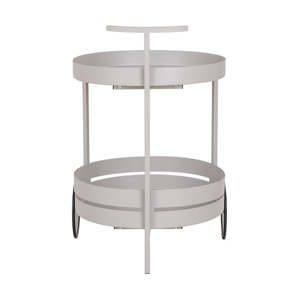 Metāla servēšanas galdiņš uz riteņiem 40x49,5 cm Beja – House Nordic-image-3