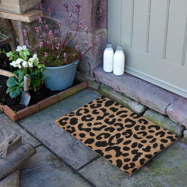 Kokosšķiedras kājslauķis 40x60 cm Leopard – Artsy Doormats-image-3