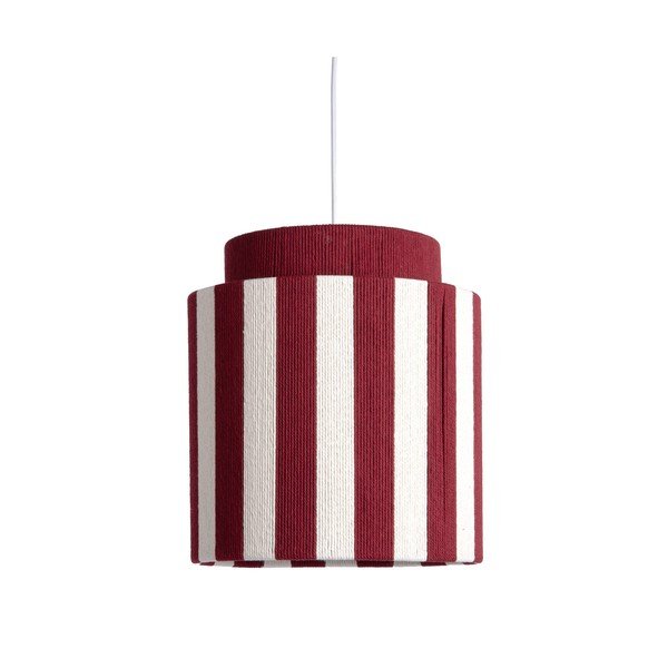 Sarkana/balta no virves piekaramā lampa ø 30 cm Vienna Stripes – Leitmotiv