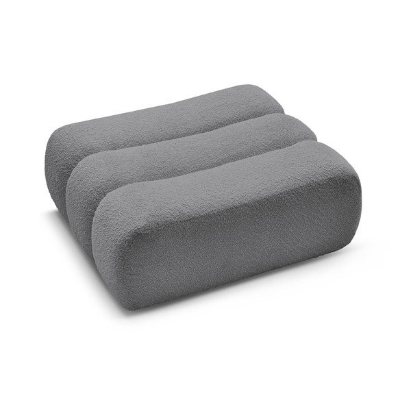 Pelēks kāju soliņš no buklē auduma Azra – Bobochic Paris-image-4