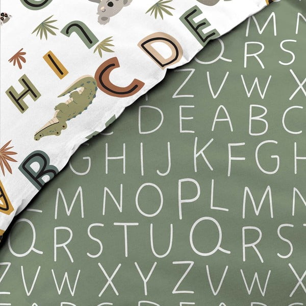 Vienguļamā kokvilnas bērnu gultas veļa 140x200 cm Tigry – douceur d'intérieur-image-3