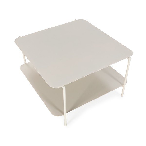 Krēmkrāsas metāla žurnālgaldiņš 70x73 cm Beatrix – MOME-image-4