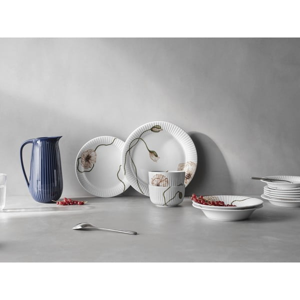 Balts porcelāna šķīvis Kähler Design Hammershøi Poppy, ø 27 cm-image-1