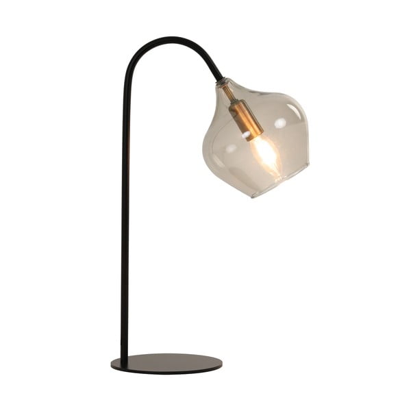 Melna galda lampa (augstums 50,5 cm) Rakel – Light & Living