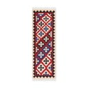 Sarkans divpusējs/ar rokām darināts vilnas celiņa paklājs 60x190 cm Kamal Rami – Nouristan