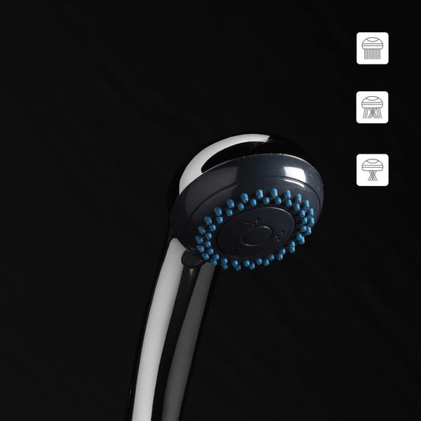 Dušas galva ar šļūteni ø 7 cm Hydro – douceur d'intérieur-image-4