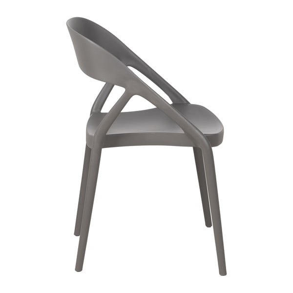 Pelēki plastmasas pusdienu krēsli (2 gab.) – Ixia-image-4