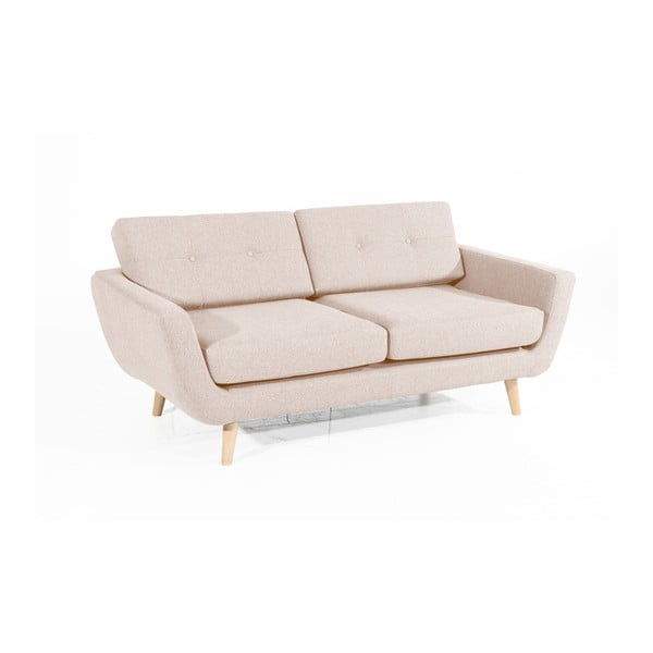 Krēmkrāsas divvietīgs dīvāns Max Winzer Melvin