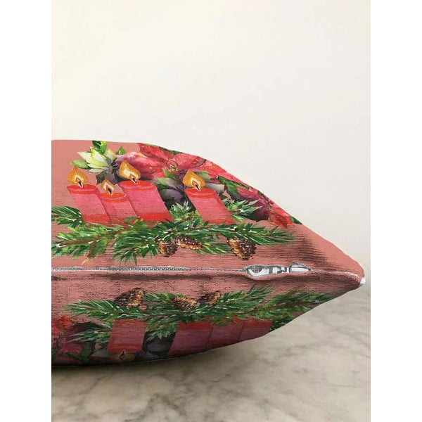 Spilvendrāna ar Ziemassvētku motīvu 43x43 cm – Mila Home-image-1