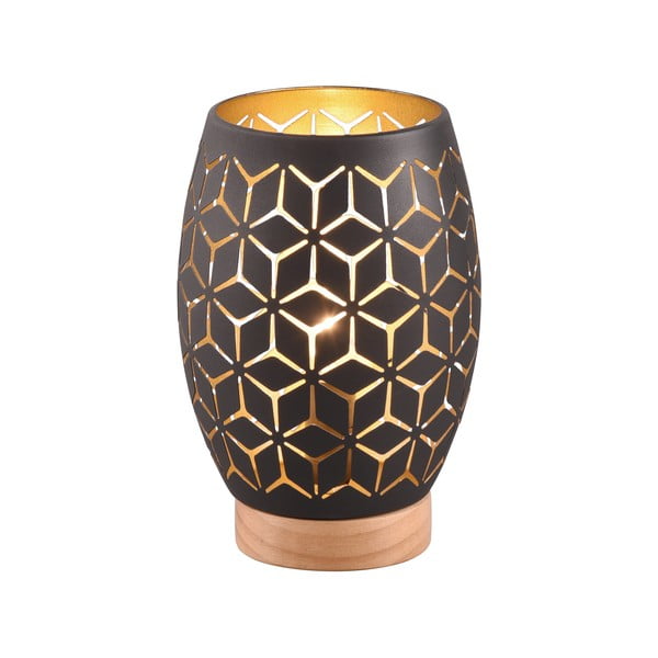 Melna galda lampa (augstums 21 cm) Bidar – Trio-image-1