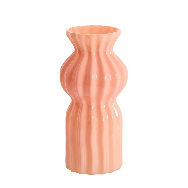 Rozā stikla vāze (augstums 28 cm) Terento – Light & Living