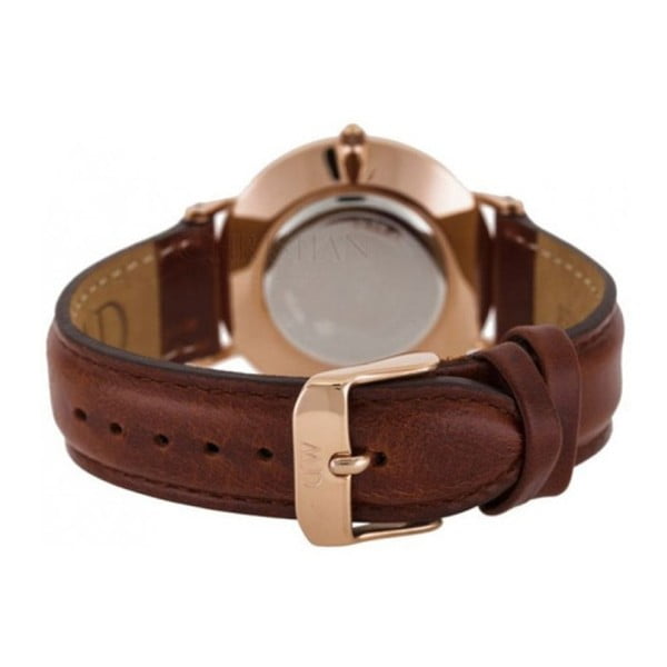 Sieviešu pulkstenis ar ādas siksniņu un rozā zelta ciparnīcu Daniel Wellington St Mawes, ⌀ 34 mm-image-1