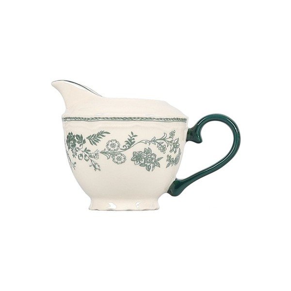 Zaļa/ziloņkaula krāsas porcelāna piena krūze 180 ml Cyril – S|P Collection-image-2