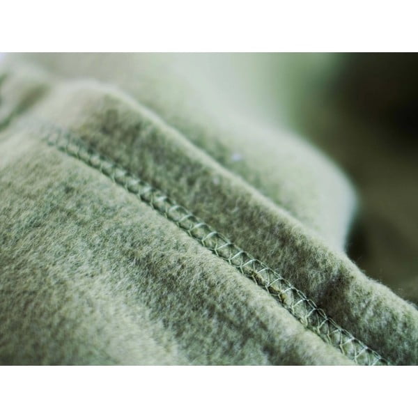 Olīvzaļa vilnas sega 200x150 cm – JAHU collections-image-1