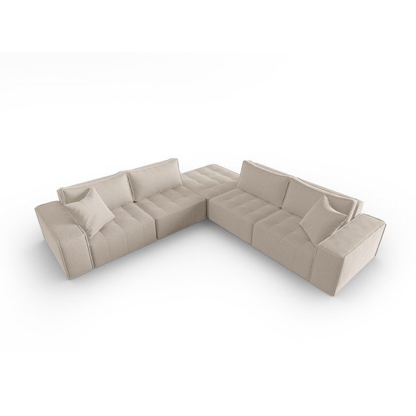 Bēšs stūra dīvāns Mike – Micadoni Home-image-2