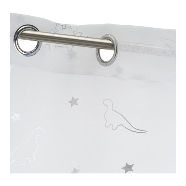 Balts/sudraba krāsas dienas aizkars 140x260 cm Dinos – Casa Selección-image-3