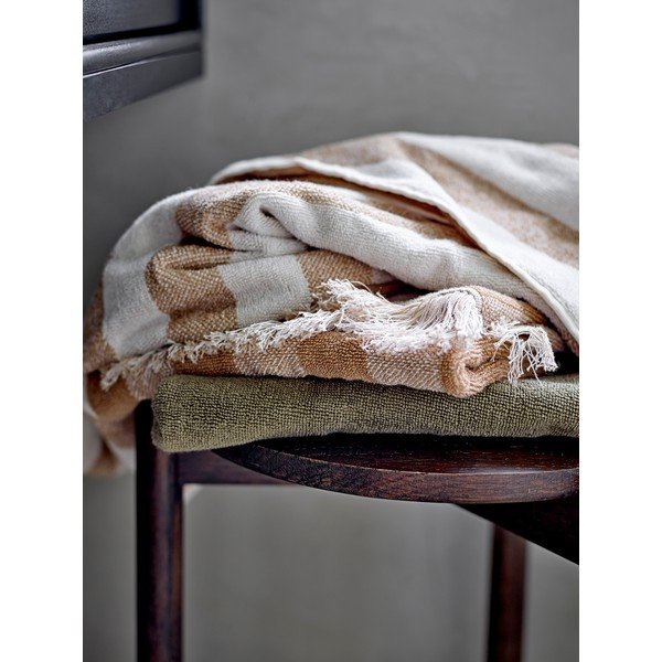 Brūns/bēšs kokvilnas dvielis 50x100 cm Elaia – Bloomingville-image-4
