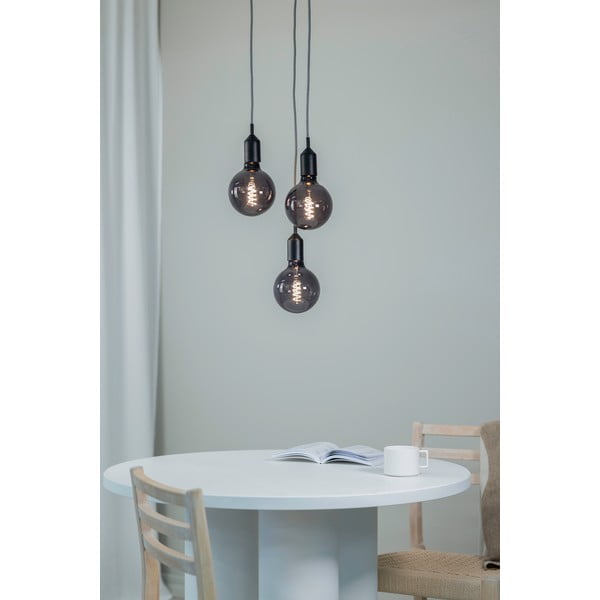 Melna piekaramā lampa 25x25 cm Bronx – Markslöjd-image-1