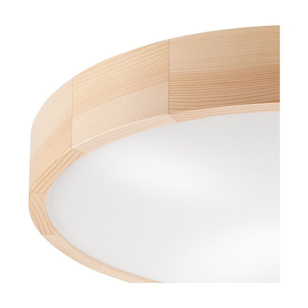 Gaiši brūna griestu lampa ar stikla abažūru ø 58 cm Eveline – LAMKUR-image-3