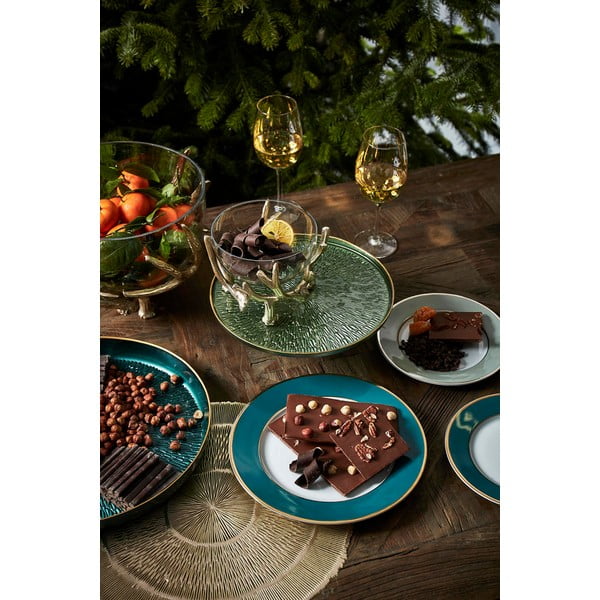 Zaļganzils porcelāna deserta šķīvis ø 20,5 cm Ginger – Côté Table-image-1