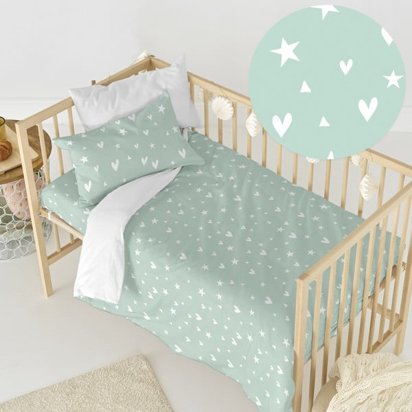 Kokvilnas bērnu gultas veļa bērnu gultiņai 100x120 cm Fairy dust – Happy Friday