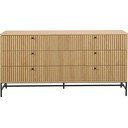 Dabīga toņa kumode ar ozolkoka imitāciju 158x80x40 cm Albany  – Actona