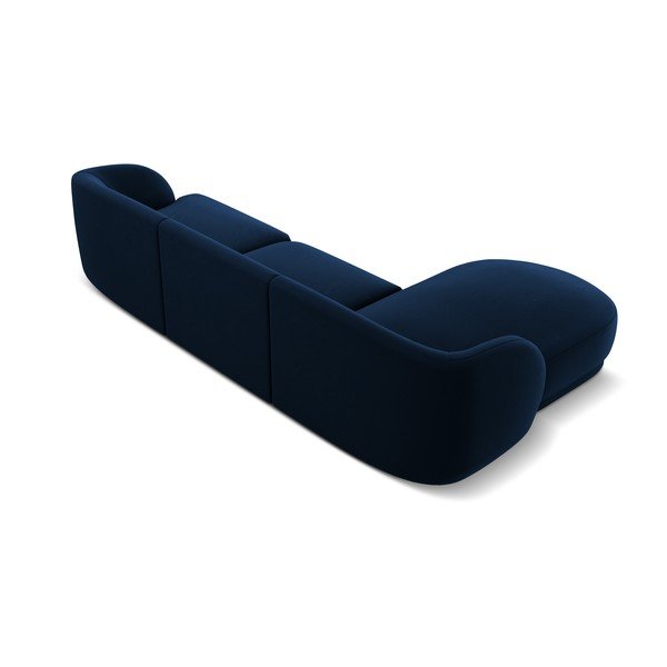 Zils samta stūra dīvāns (kreisais stūris) Miley – Micadoni Home-image-3